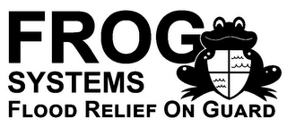 FROG SYSTEMS FLOOD RELIEF ON GUARD logo