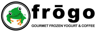FROGO GOURMET FROZEN YOGURT & COFFEE logo