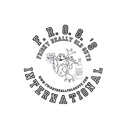 F.R.O.G.'S INTERNATIONAL FRISKY REALLY OLD GUYS WWW.FRISKYREALLYOLDGUYS.COM HAVANA logo