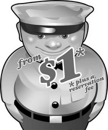 FROM $1**PLUS A RESERVATION FEE logo