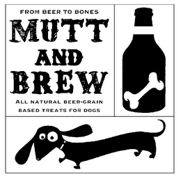 FROM BEER TO BONES MUTT AND BREW ALL NATURAL BEER-GRAIN BASED TREATS FOR DOGS logo