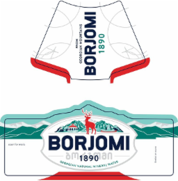 FROM GEORGIAN MOUNTAINS - BORJOMI 1890 - GEORGIAN NATURAL MINERAL WATER logo
