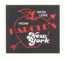 FROM HAROLD'S NEW YORK WITH LOVE logo