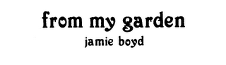 FROM MY GARDEN JAMIE BOYD logo
