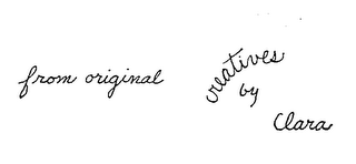 FROM ORIGINAL CREATIVES BY CLARA logo
