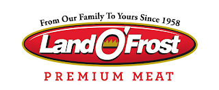 FROM OUR FAMILY TO YOURS SINCE 1958 LAND O' FROST PREMIUM MEAT logo
