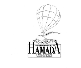 FROM SAN FRANCISCO AROUND THE WORLD IN A CUP HAMADA COFFEES logo