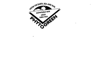FROM THE EARTH, SEA AND SUN ENZYMATICALLY ALIVE GREEN SUPER FOOD PHYTOGREEN logo