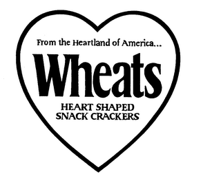 FROM THE HEARTLAND OF AMERICA...WHEATS HEART SHAPE SNACK CRACKERS