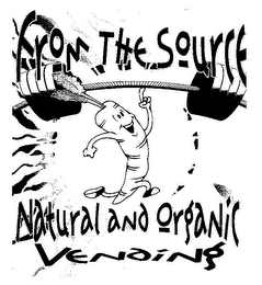 FROM THE SOURCE NATURAL AND ORGANIC VENDING logo