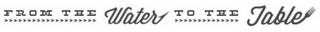FROM THE WATER TO THE TABLE logo