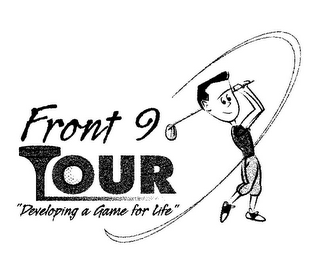FRONT 9 TOUR "DEVELOPING A GAME FOR LIFE" logo