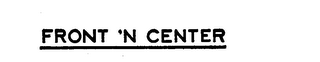 FRONT 'N CENTER logo