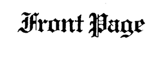 FRONT PAGE logo