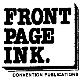 FRONT PAGE INK. CONVENTION PUBLICATIONS logo
