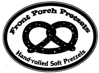 FRONT PORCH PRETZELS HAND-ROLLED SOFT PRETZELS logo