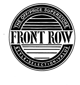 FRONT ROW THE OFF/PRICE SUPERSTORE STYLESELECTION VALUE logo
