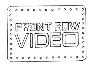 FRONT ROW VIDEO logo