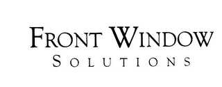 FRONT WINDOW SOLUTIONS logo
