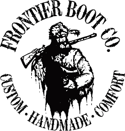 FRONTIER BOOT CO. CUSTOM · HANDMADE · COMFORT logo