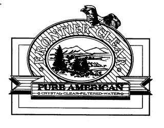 FRONTIER CLEAR PURE AMERICAN CRYSTAL-CLEAR-FILTERED-WATER-O logo