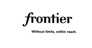 FRONTIER WITHOUT LIMITS, WITHIN REACH. logo