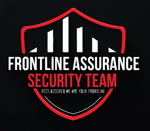 FRONTLINE ASSURANCE SECURITY TEAM REST ASSURED WE ARE YOUR FRONTLINE logo