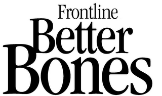FRONTLINE BETTER BONES logo