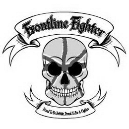 FRONTLINE FIGHTER PROUD TO BE BRITISH, PROUD TO BE A FIGHTER logo