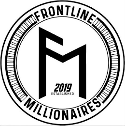 FRONTLINE FM 2019 ESTABLISHED MILLIONAIRES logo