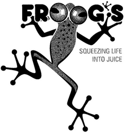 FROOG'S SQUEEZING LIFE INTO JUICE logo