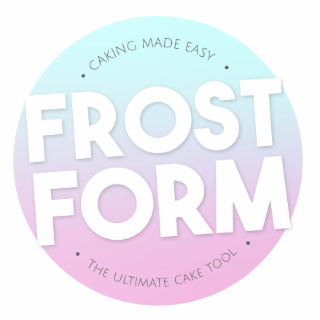 FROST FORM  CAKING MADE EASY  THE ULTIMATE CAKE TOOL logo