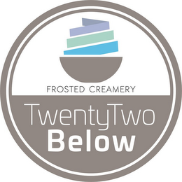 FROSTED CREAMERY TWENTYTWO BELOW logo