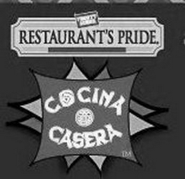FROSTY ACRES RESTAURANT'S PRIDE COCINA CASERA logo