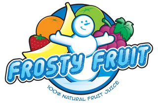 FROSTY FRUIT 100% NATURAL FRUIT JUICES logo
