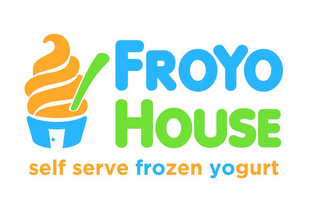 FROYO HOUSE SELF SERVE FROZEN YOGURT logo