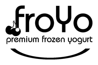 FROYO PREMIUM FROZEN YOGURT logo
