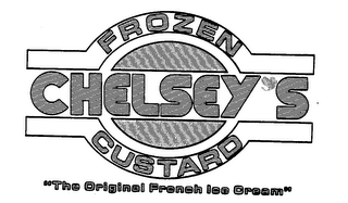 FROZEN CHELSEY S CUSTARD "THE ORIGINAL FRENCH ICE CREAM" logo