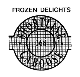 FROZEN DELIGHTS SHORTLINE CABOOSE logo