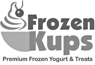 FROZEN KUPS PREMIUM FROZEN YOGURT & TREATS logo