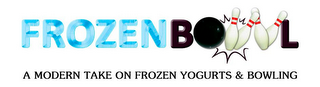 FROZENBOWL A MODERN TAKE ON FROZEN YOGURTS & BOWLING logo