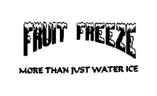 FRUIT FREEZE MORE THAN JUST WATER ICE logo