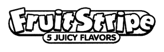 FRUIT STRIPE 5 JUICY FLAVORS logo