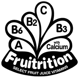 FRUITRITION SELECT FRUIT JUICE VITAMINS A B6 B2 C B3 WITH CALCIUM logo