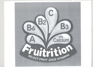 FRUITRITION SELECT FRUIT JUICE VITAMINS A B6 B2 C B3 WITH CALCIUM logo