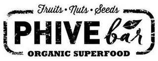 FRUITS · NUTS · SEEDS PHIVE BAR ORGANIC SUPERFOOD logo