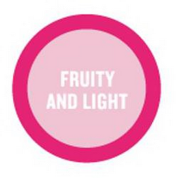 FRUITY AND LIGHT logo