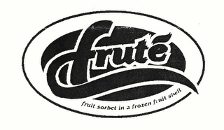 FRUTE FRUIT SORBET IN A FROZEN FRUIT SHELL logo