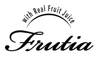 FRUTIA WITH REAL FRUIT JUICE logo