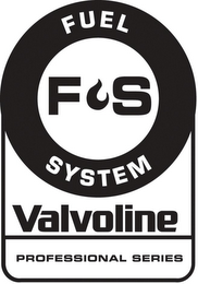 FS FUEL SYSTEM VALVOLINE PROFESSIONAL SERIES logo